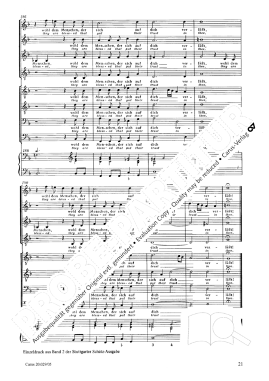 How beautiful is thy dwelling place (Wie lieblich sind deine Wohnungen) Men's Choir scores gallery preview page 24