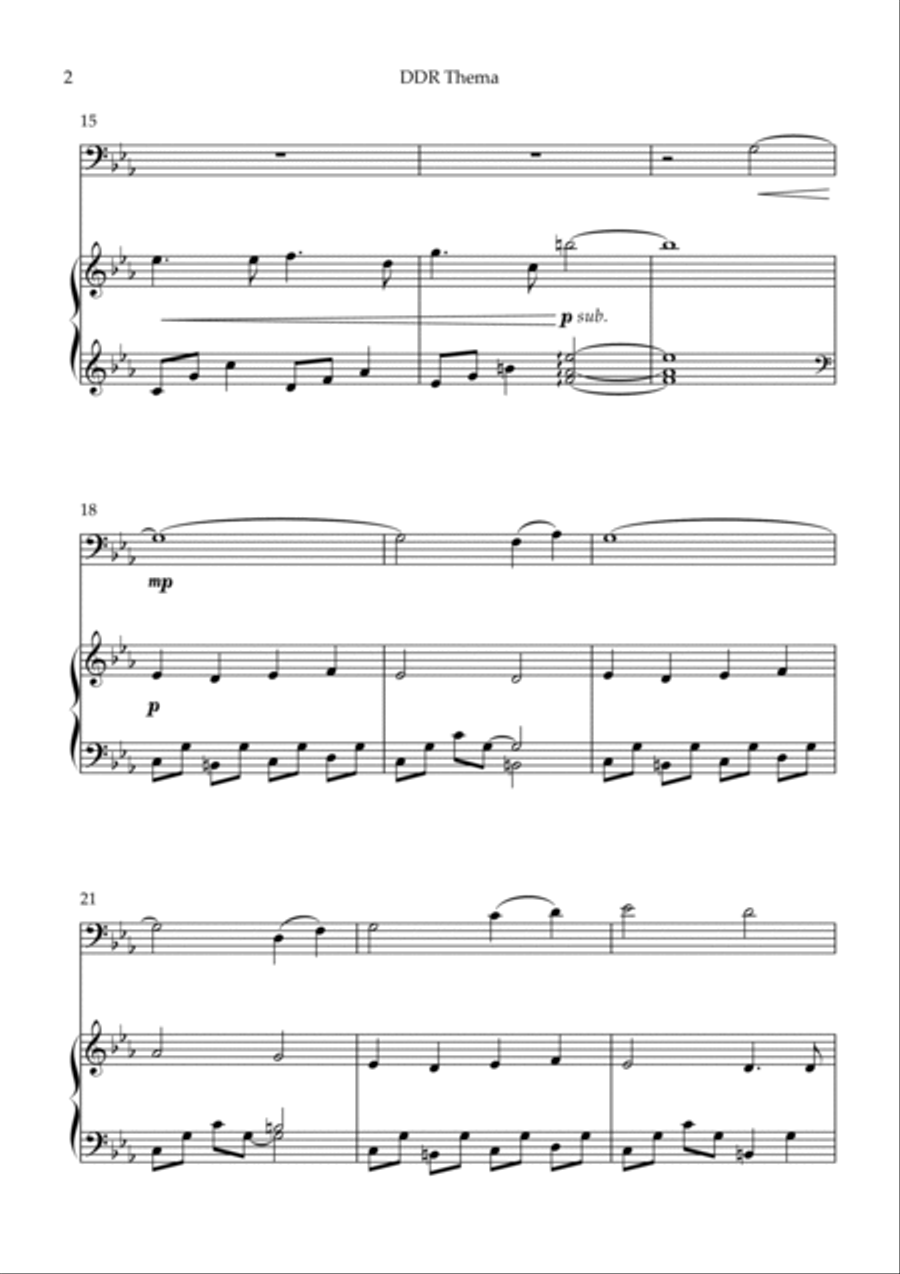 DDR Thema Chamber Music scores gallery preview page 2