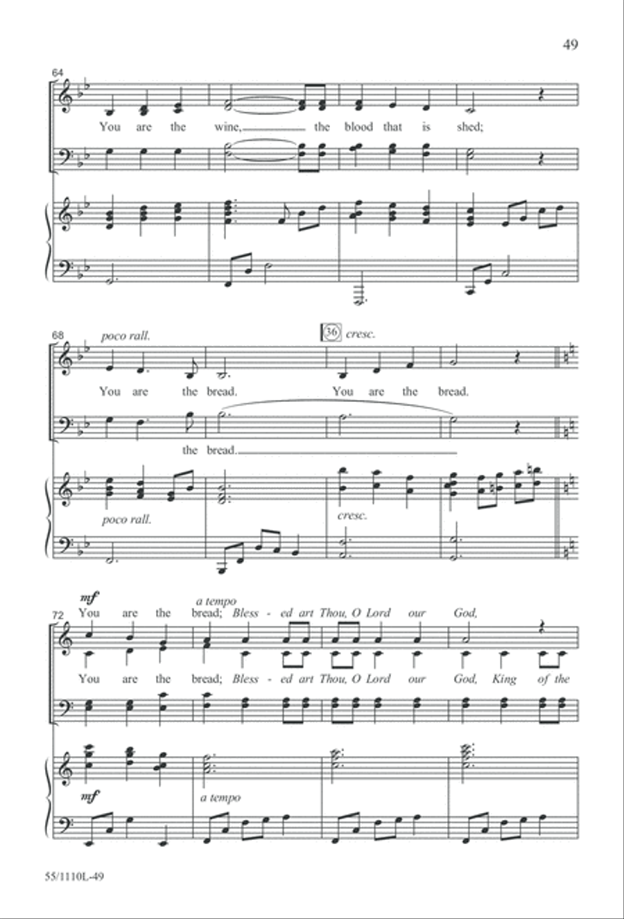 The Living Last Supper 4-Part scores gallery preview page 50