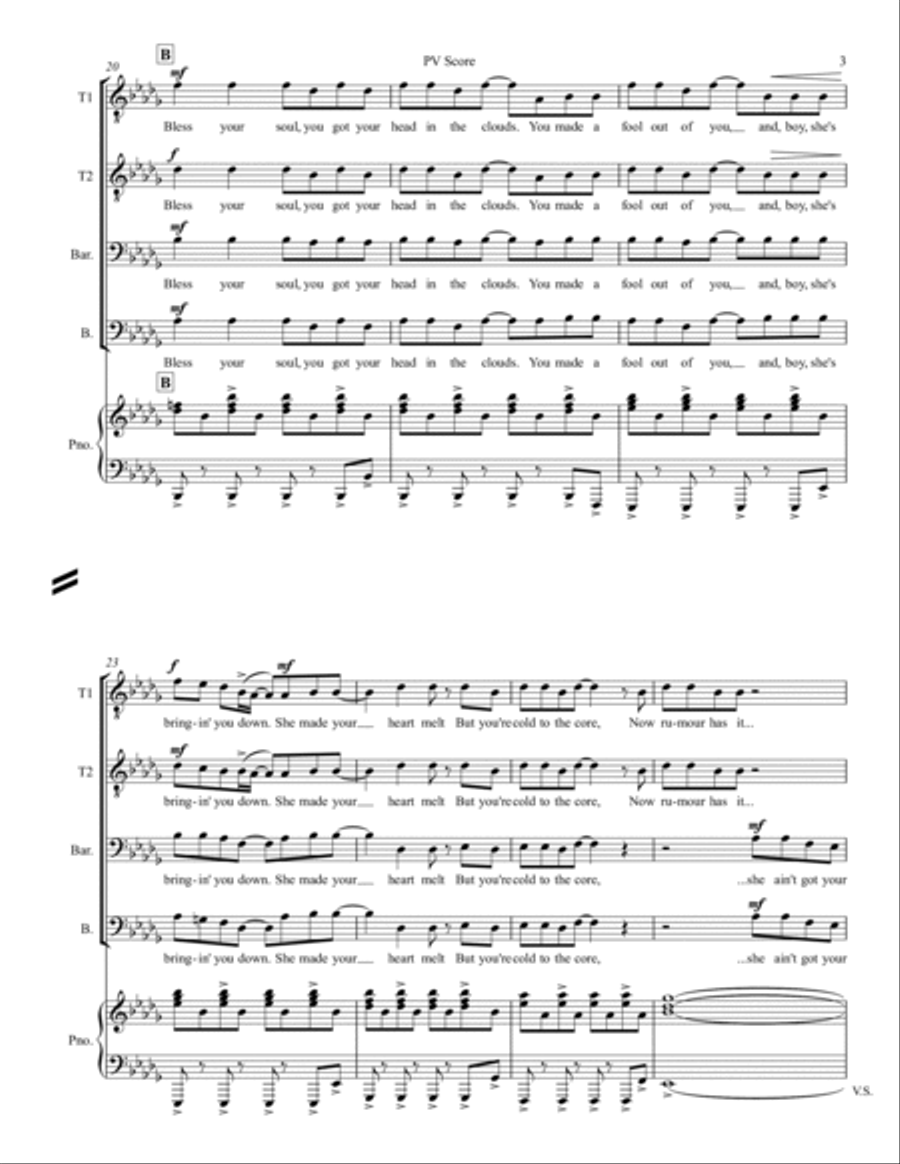 Rumour Has It TTBB scores gallery preview page 3