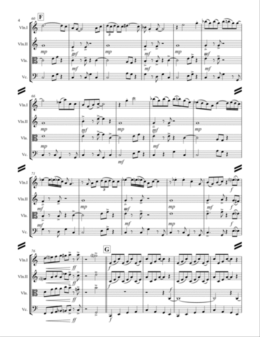 In The Mood String Quartet scores gallery preview page 5