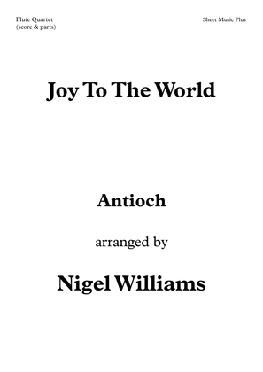 Book cover for Joy To The World, for Flute Quartet