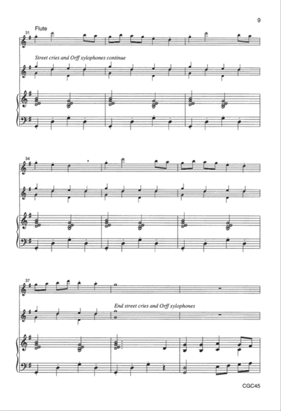 Why the Chimes Rang Unison Choir scores gallery preview page 9