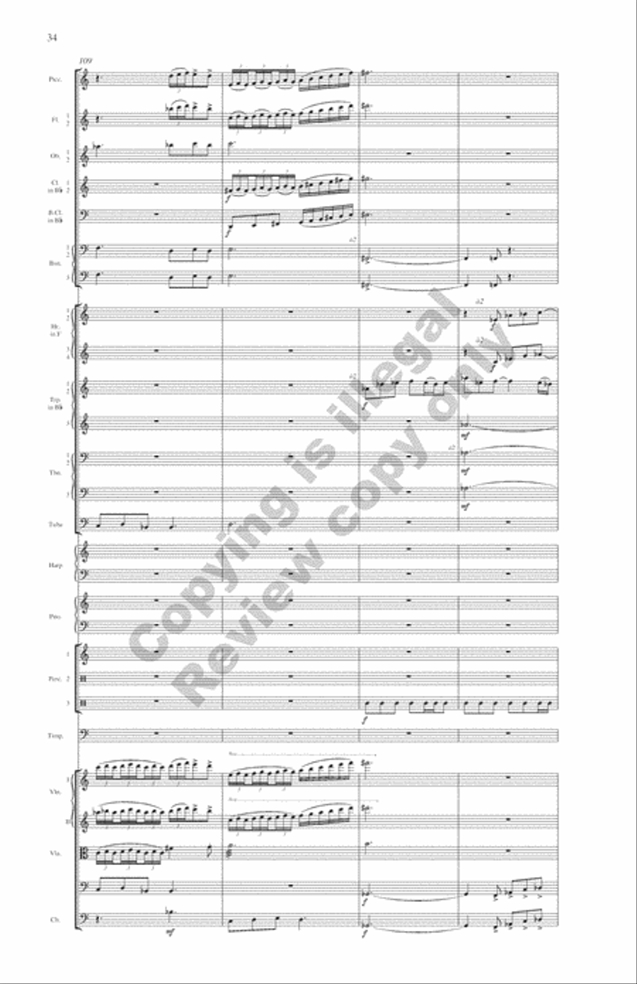 Symphony: Water Music Full Orchestra scores gallery preview page 19