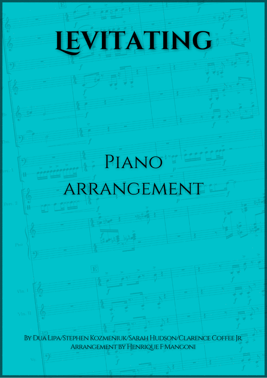 Levitating Piano Solo scores gallery preview page 1