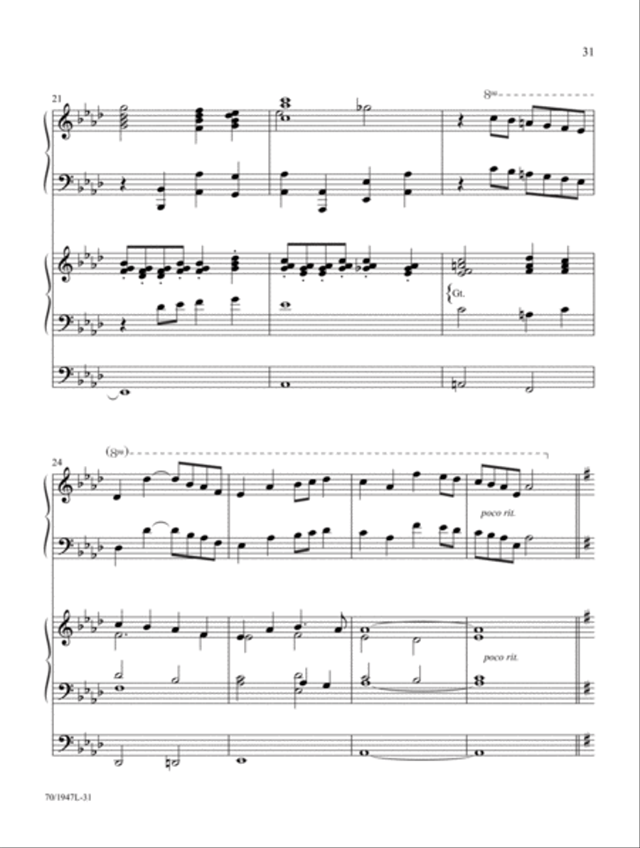 Begin the Song of Praise! Organ scores gallery preview page 17