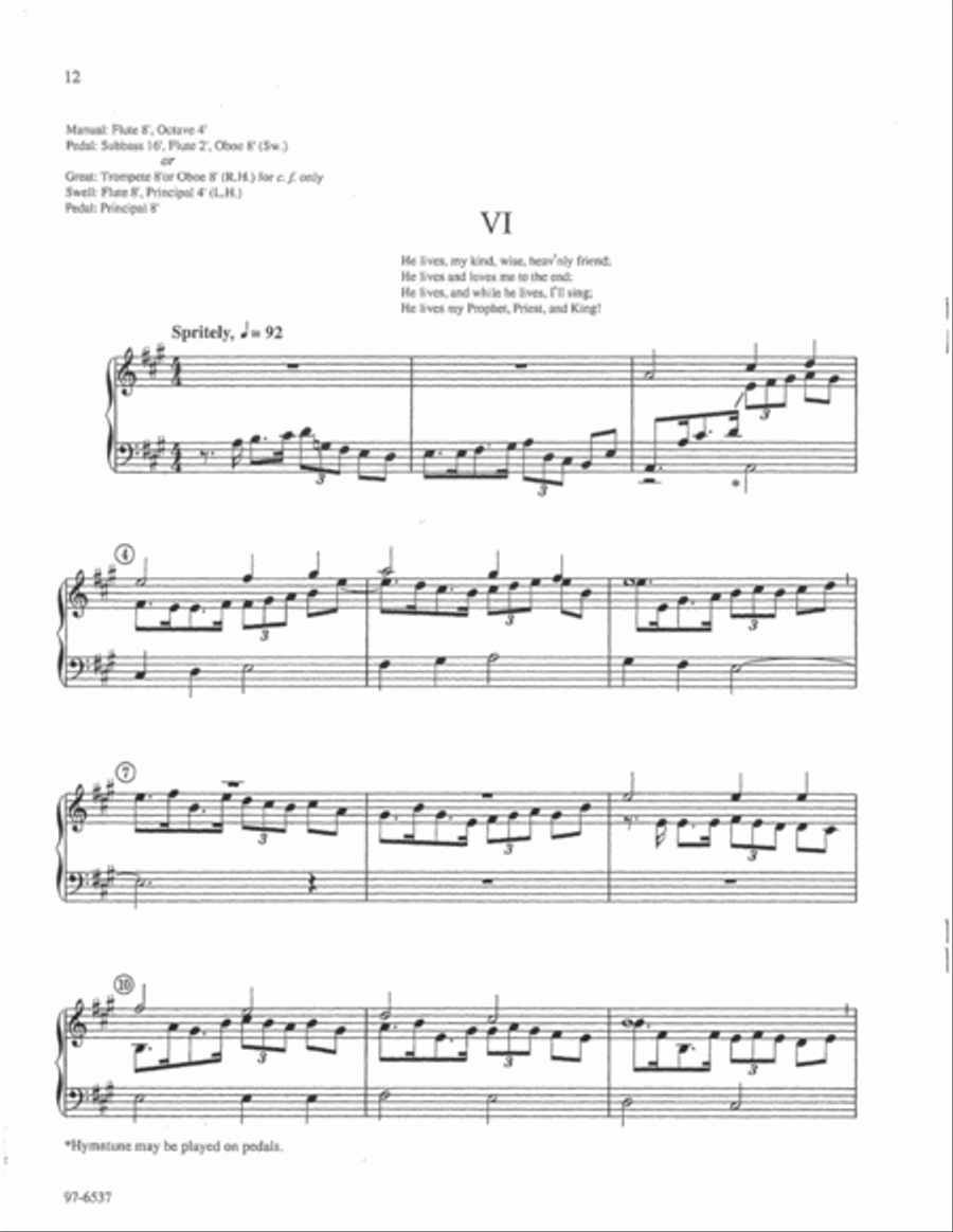 Partita on Duke Street (Rotermund) Organ scores gallery preview page 7