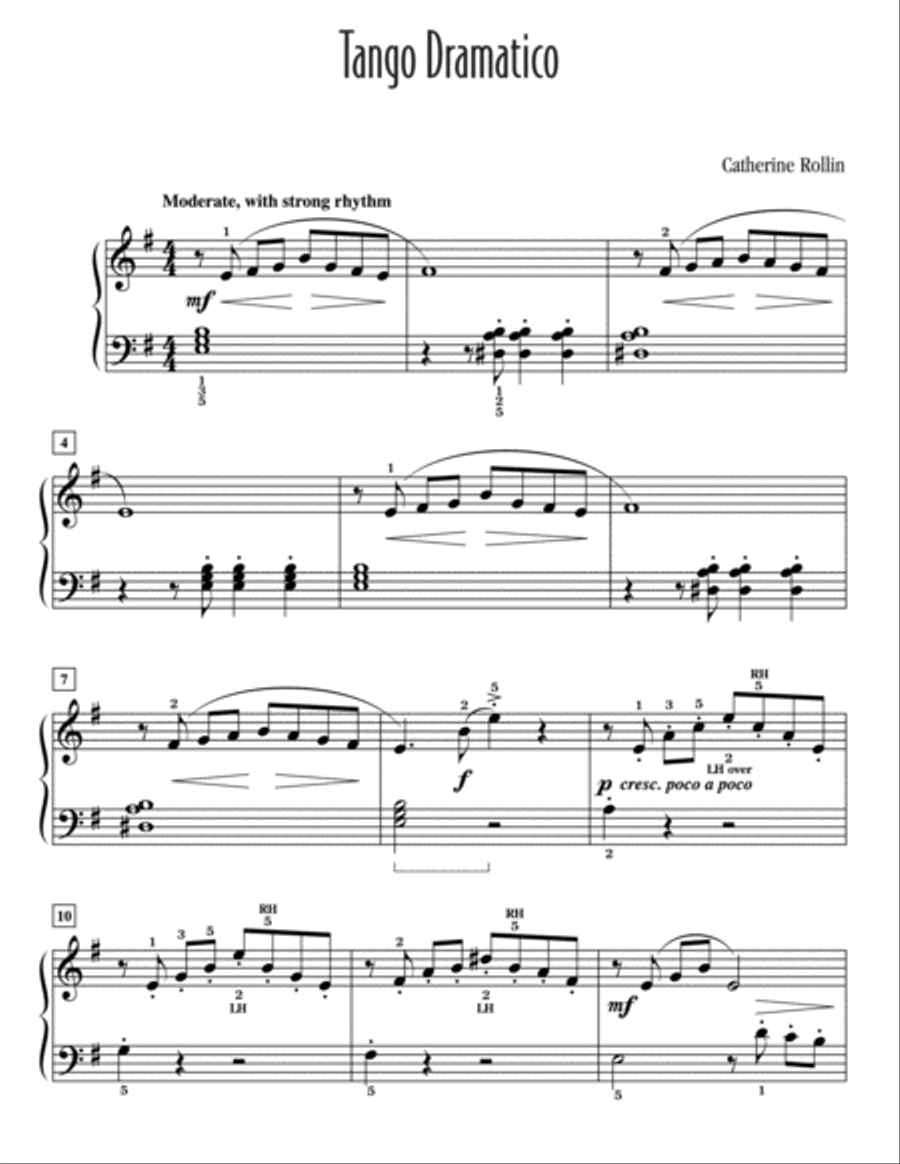 Tango Dramatico Tango Dramatico Easy Piano scores gallery preview page 2