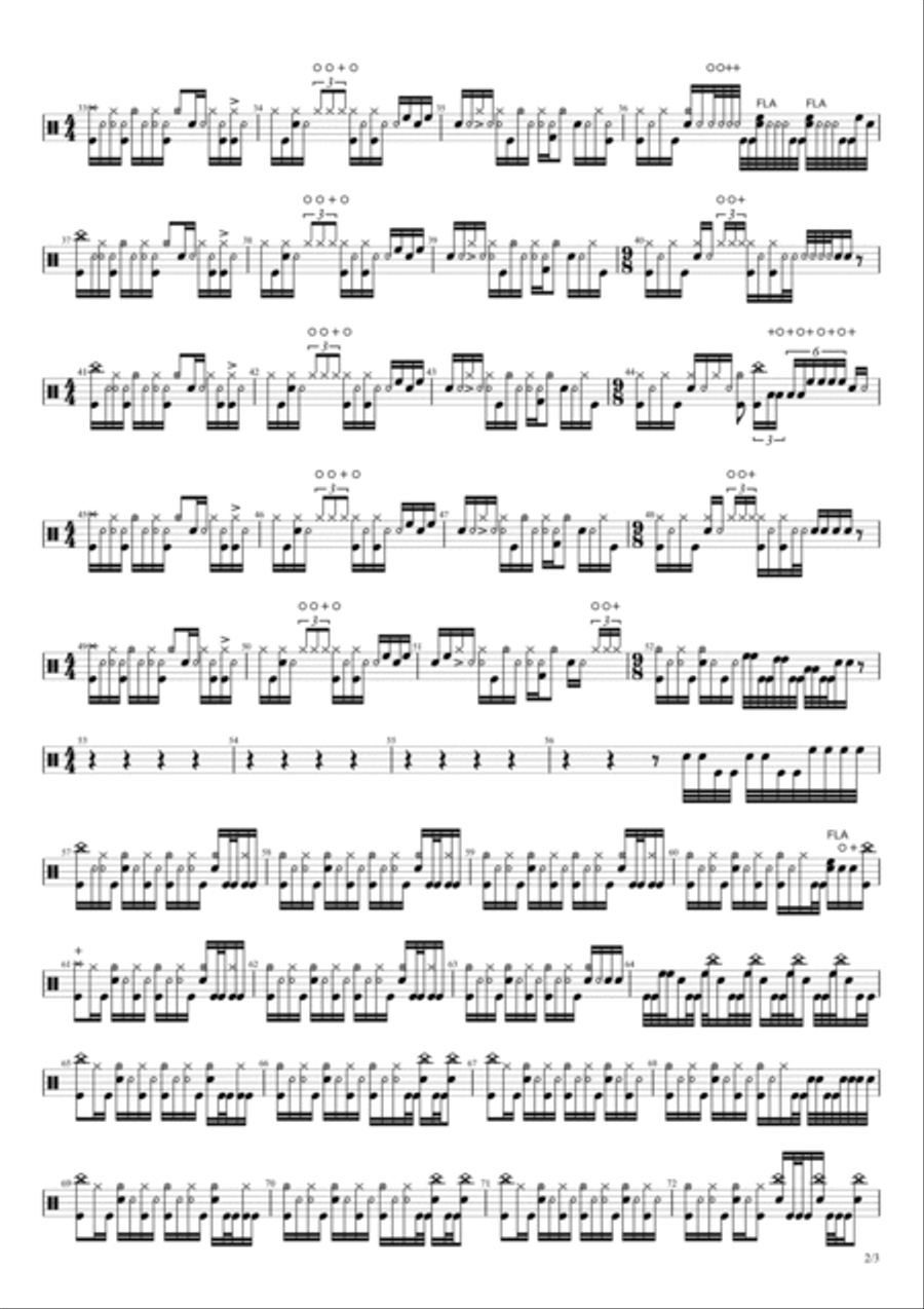 Bonnie The Cat Drum Set scores gallery preview page 2