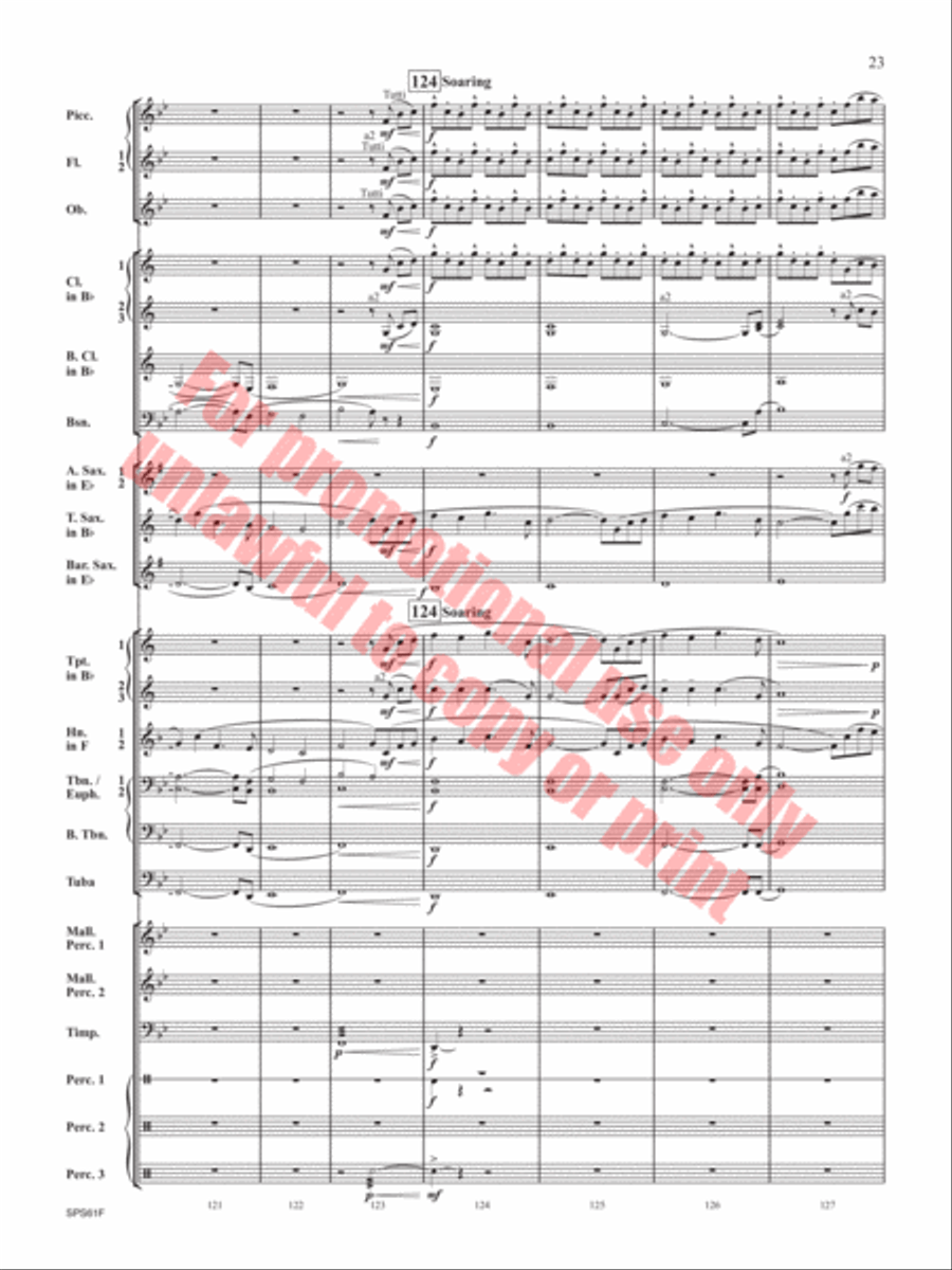 The Lake in the Sky The Lake in the Sky Concert Band scores gallery preview page 24