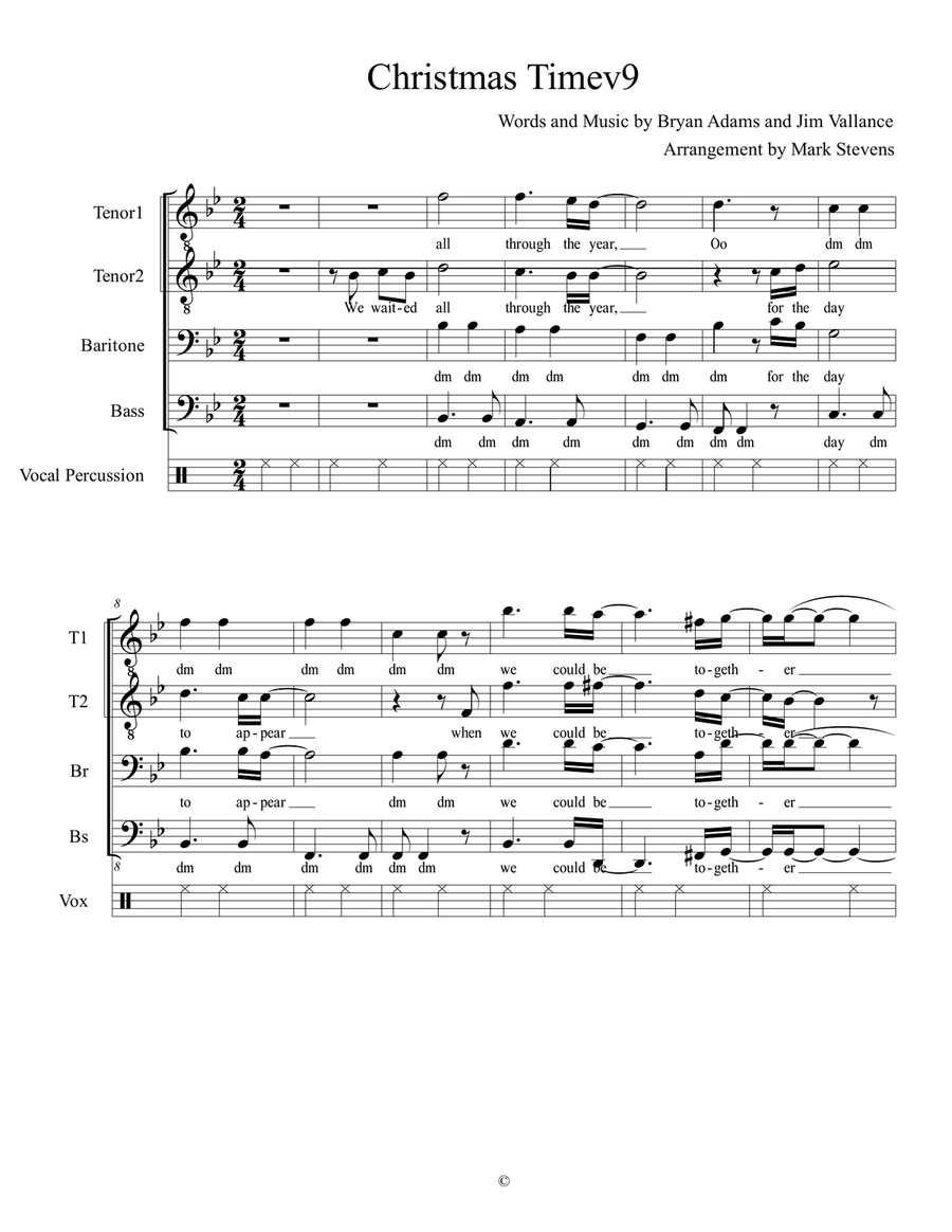 Christmas Time TTBB scores gallery preview page 2
