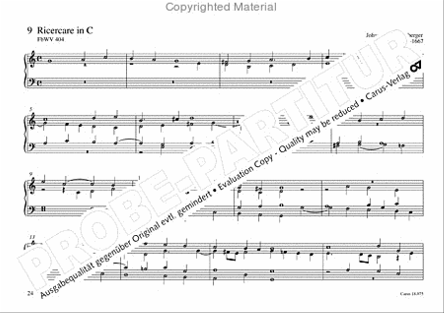 Freiburger Orgelbuch: Stammteil Organ Solo scores gallery preview page 25
