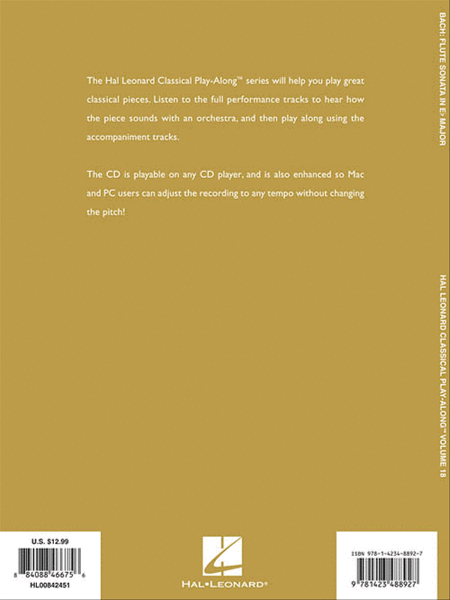 Flute Sonata in E-flat Major, BWV 1031 Flute Solo scores gallery preview page 2