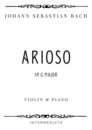 Book cover for J.S. Bach - Arioso from Concerto No. 5 in G Major - Intermediate