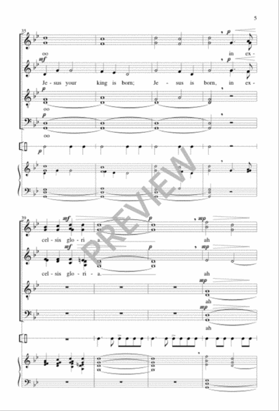 ’Twas in the Moon of Wintertime 4-Part scores gallery preview page 5