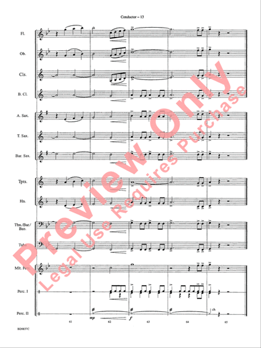 The Rings of Saturn The Rings of Saturn Concert Band scores gallery preview page 16