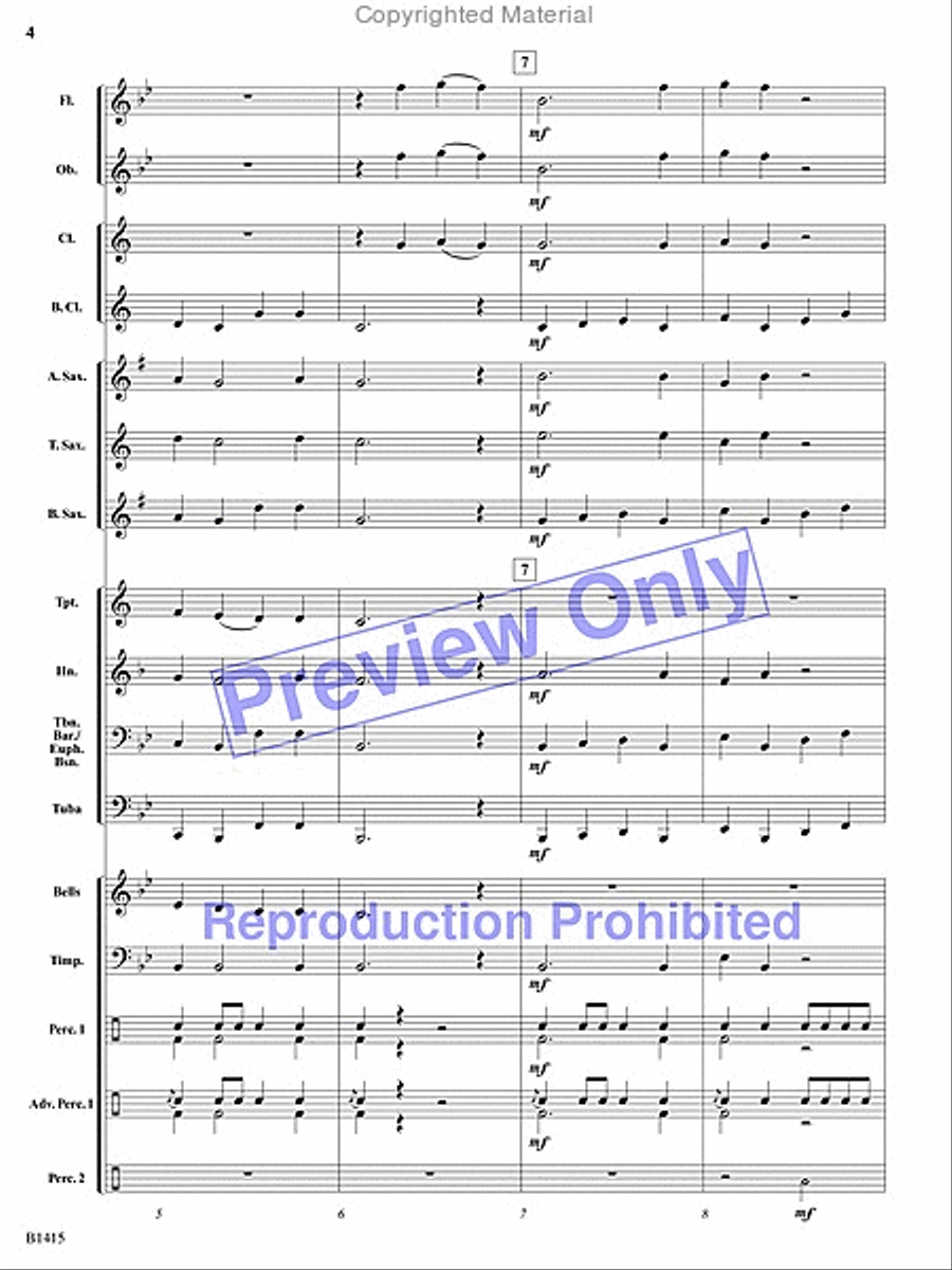 Hallelujah Chorus Hallelujah Chorus Concert Band scores gallery preview page 3