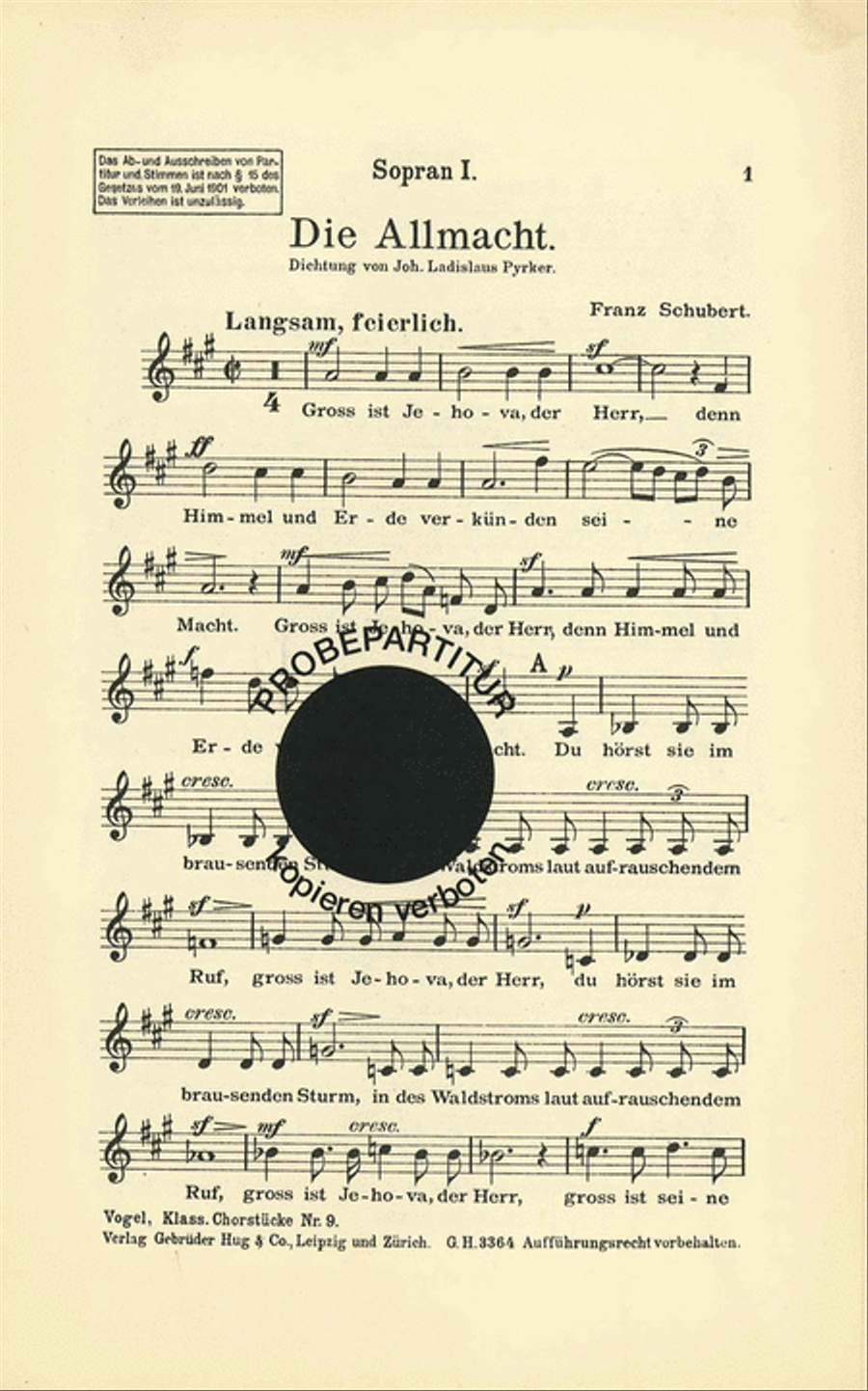 Allmacht Allmacht Women's Choir scores gallery preview page 1