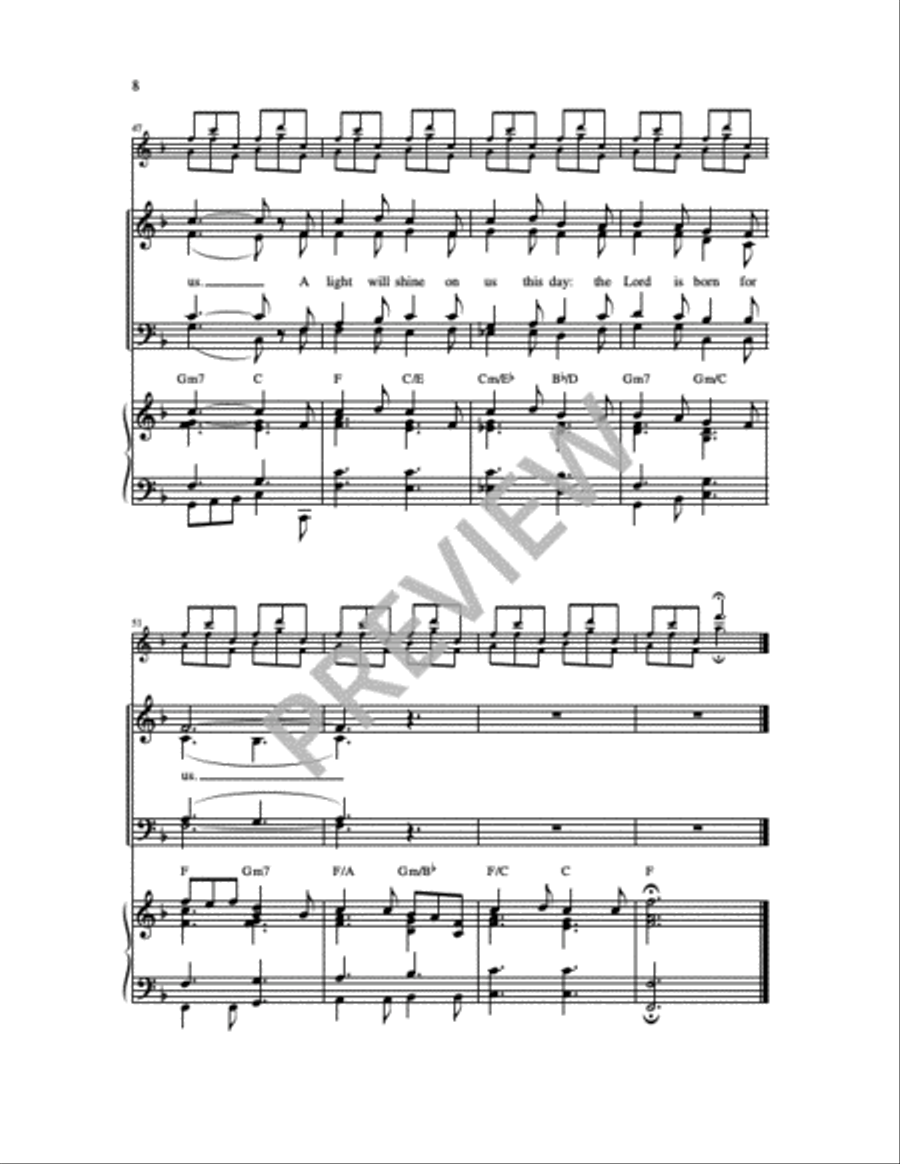 A Light Will Shine on Us This Day: Psalm 97 4-Part scores gallery preview page 10