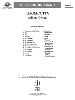 Book cover for Terracotta: Score