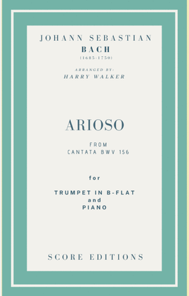 Book cover for Bach - Arioso from Cantata BWV 156 for Trumpet in B-flat and Piano