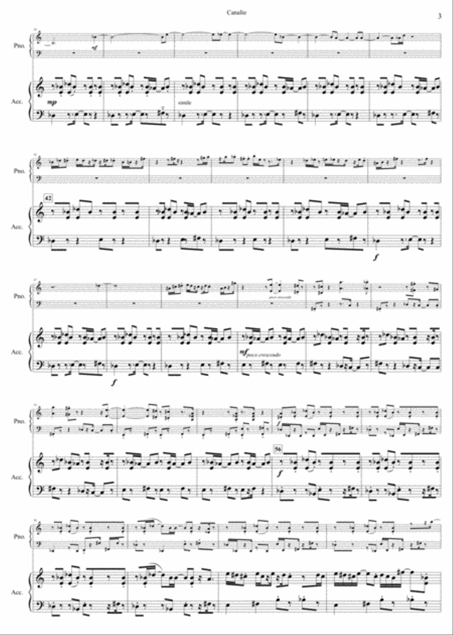 Canalie Piano scores gallery preview page 3