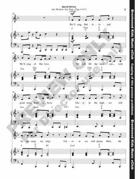 Special Delivery (Choral Book) image number null