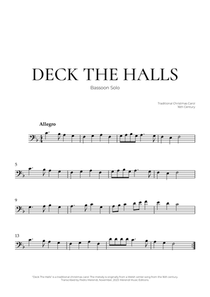 Deck The Halls (Bassoon Solo) - Christmas Carol