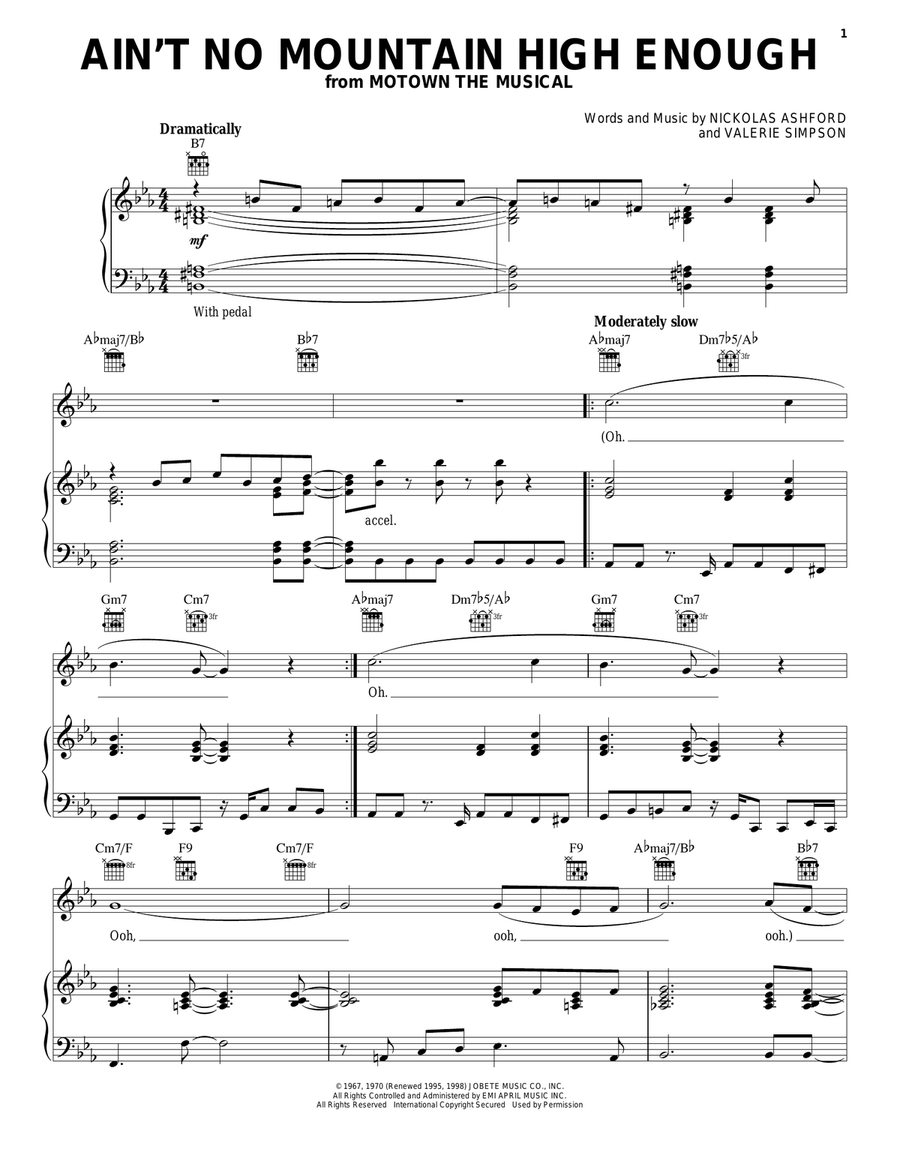 Ain't No Mountain High Enough by Diana Ross - Acoustic