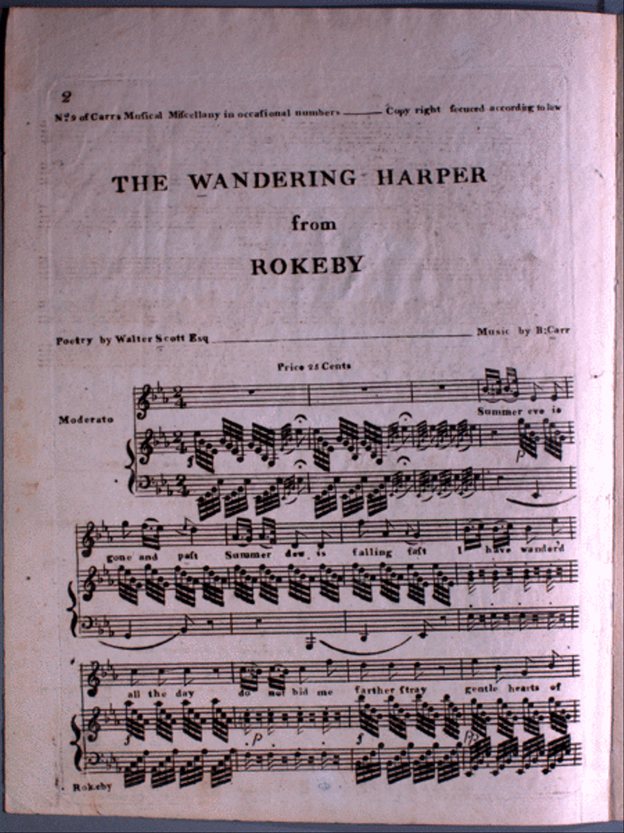 The Wandering Harper from Rokeby Voice scores gallery preview page 1