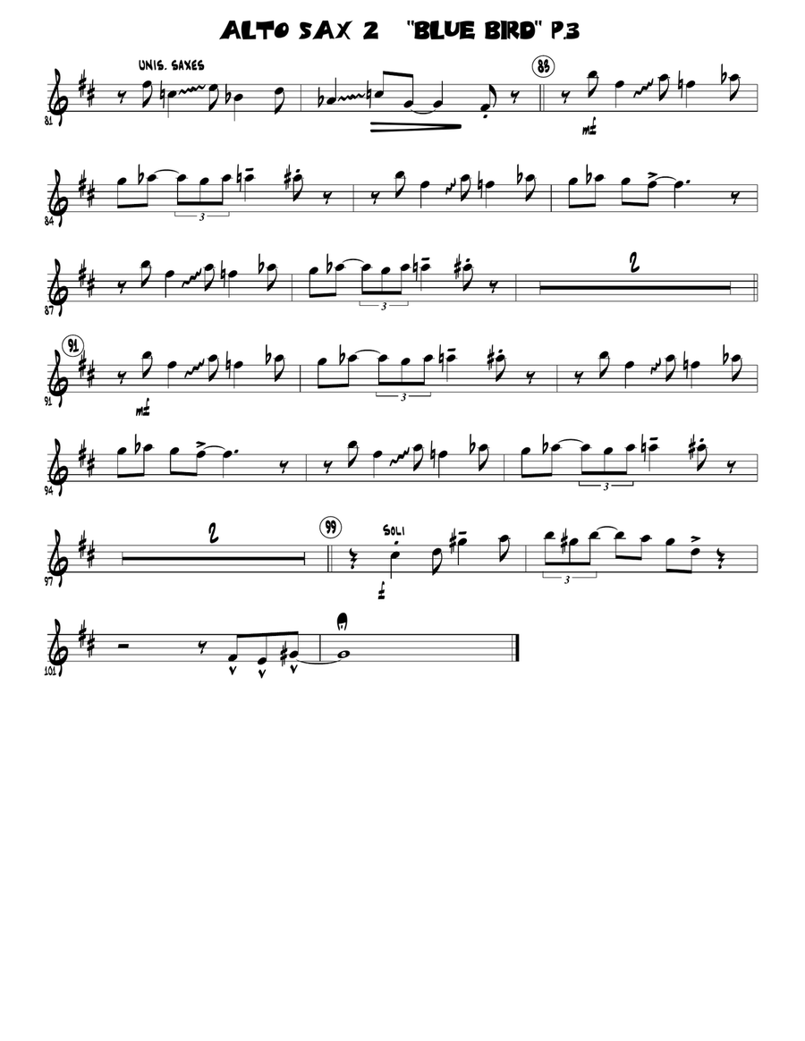 Blue Bird Jazz Ensemble scores gallery preview page 5