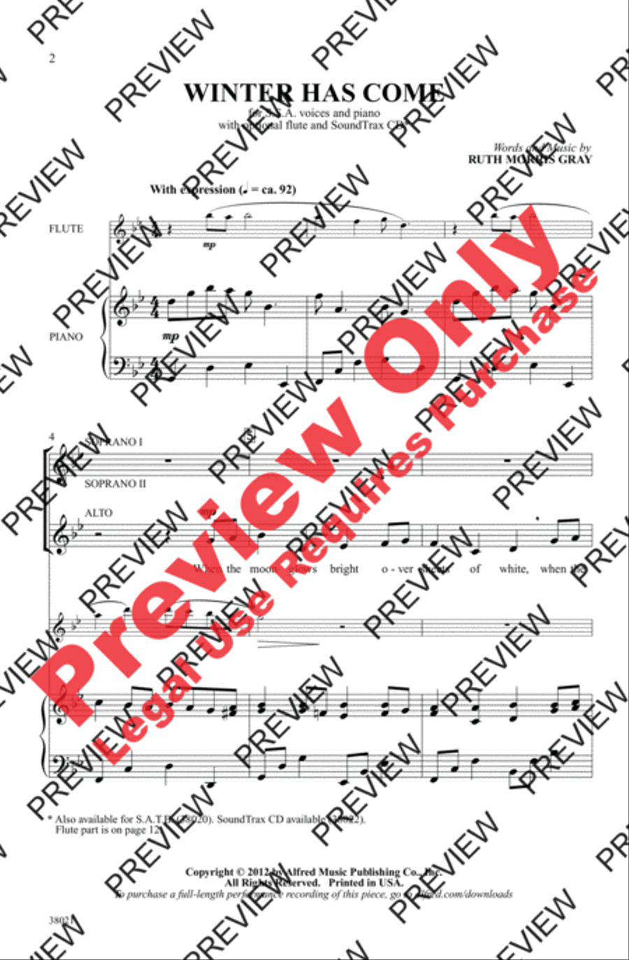 Winter Has Come Women's Choir scores gallery preview page 2
