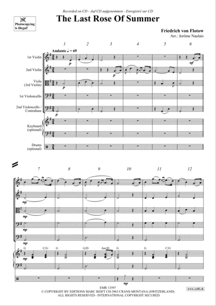 The Last Rose Of Summer String Quintet scores gallery preview page 3