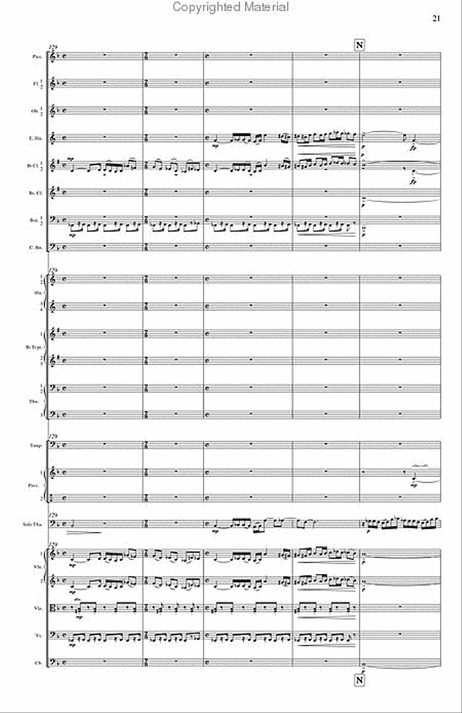 Concerto for Tuba and Orchestra Orchestra scores gallery preview page 9