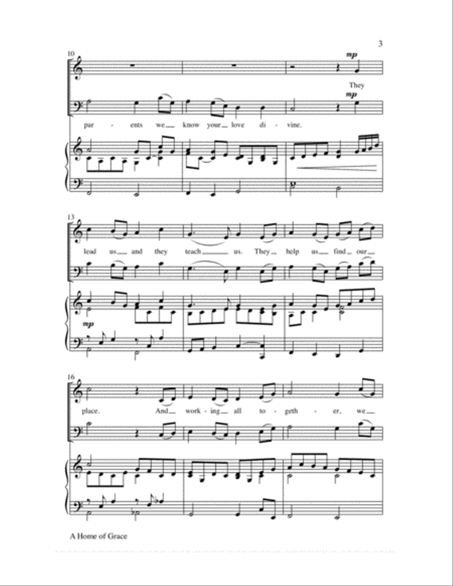 A Home of Grace 4-Part scores gallery preview page 4