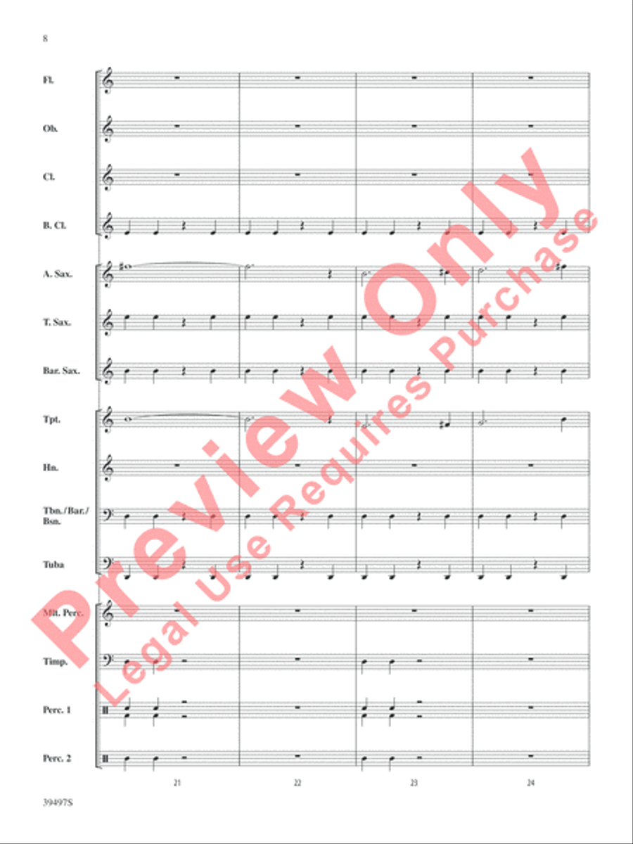 The Maya Kingdom Concert Band scores gallery preview page 9