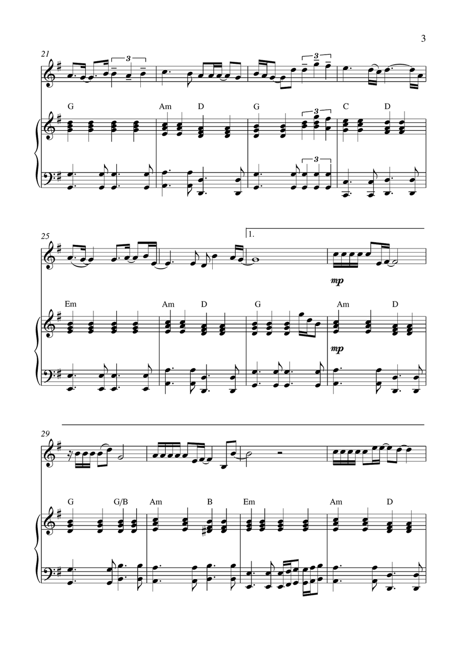 That's Why (you Go Away) Violin Solo scores gallery preview page 3