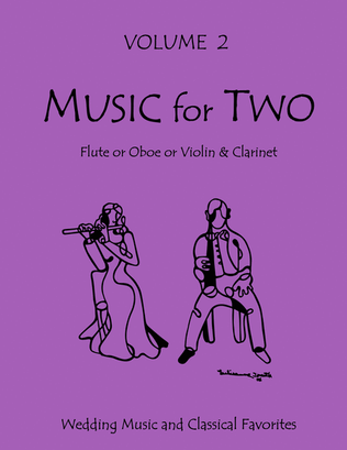 Book cover for Music for Two, Volume 2 - Flute/Oboe and Clarinet