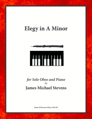 Book cover for Elegy in A Minor - Oboe & Piano