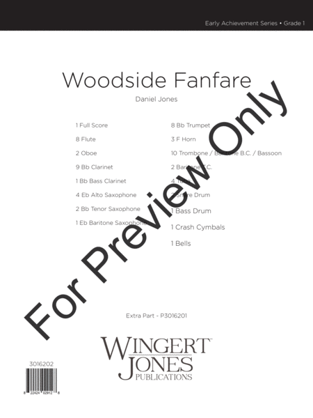 Woodside Fanfare - Full Score image number null