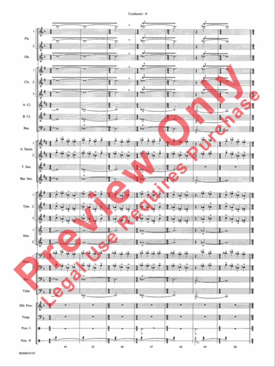 Finale from The Firebird Suite Concert Band scores gallery preview page 10