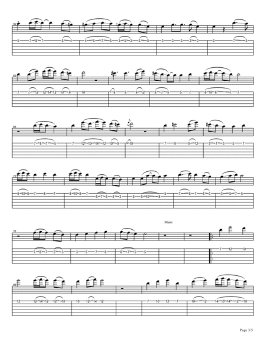 Modern Song of India (Standard Notation)