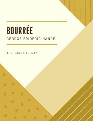 Book cover for Bourree for Violin & Piano