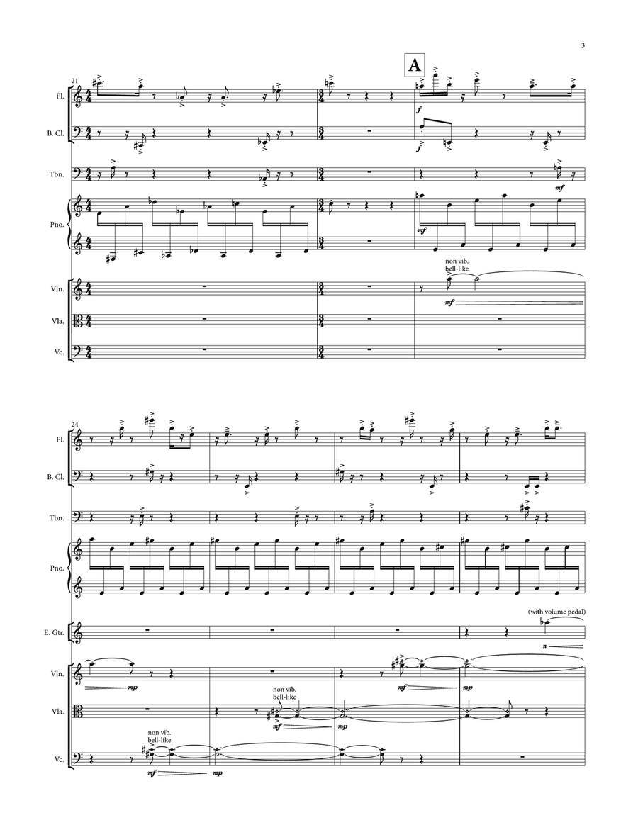 In As Long As It Takes (Score and Parts) Percussion Ensemble scores gallery preview page 3