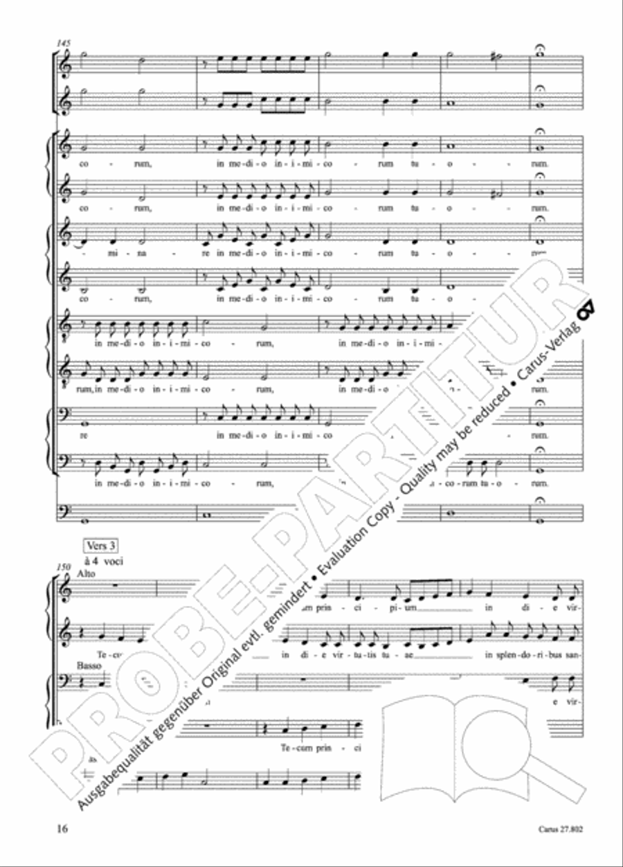 Salmi I (Selva morale e spirituale) Collection / Songbook scores gallery preview page 41
