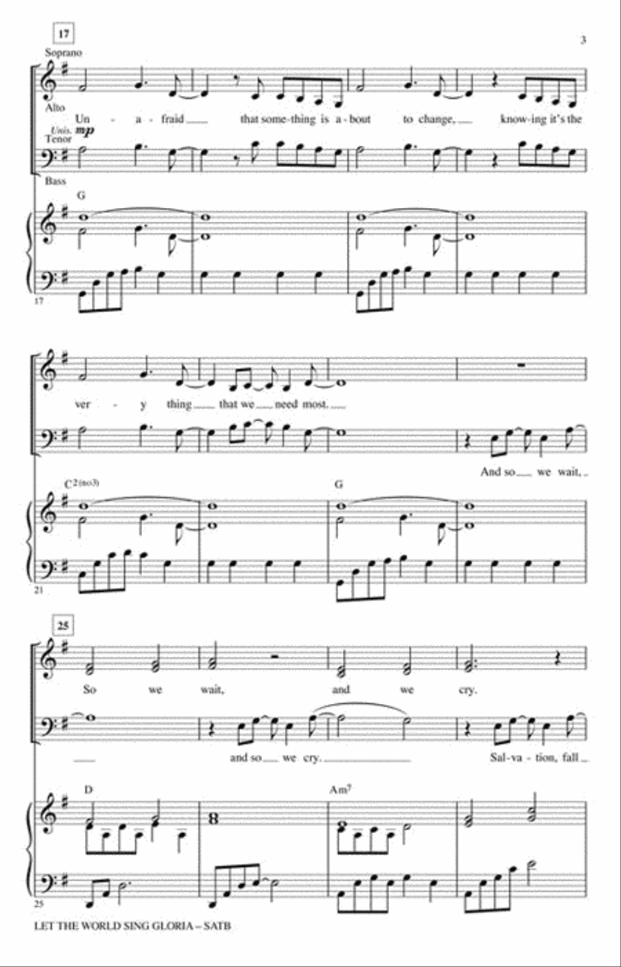 Let the World Sing Gloria Choir scores gallery preview page 3