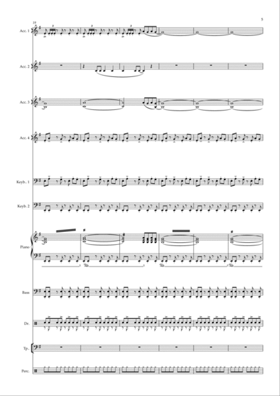 Zu Asche, Zu Staub Large Ensemble scores gallery preview page 5