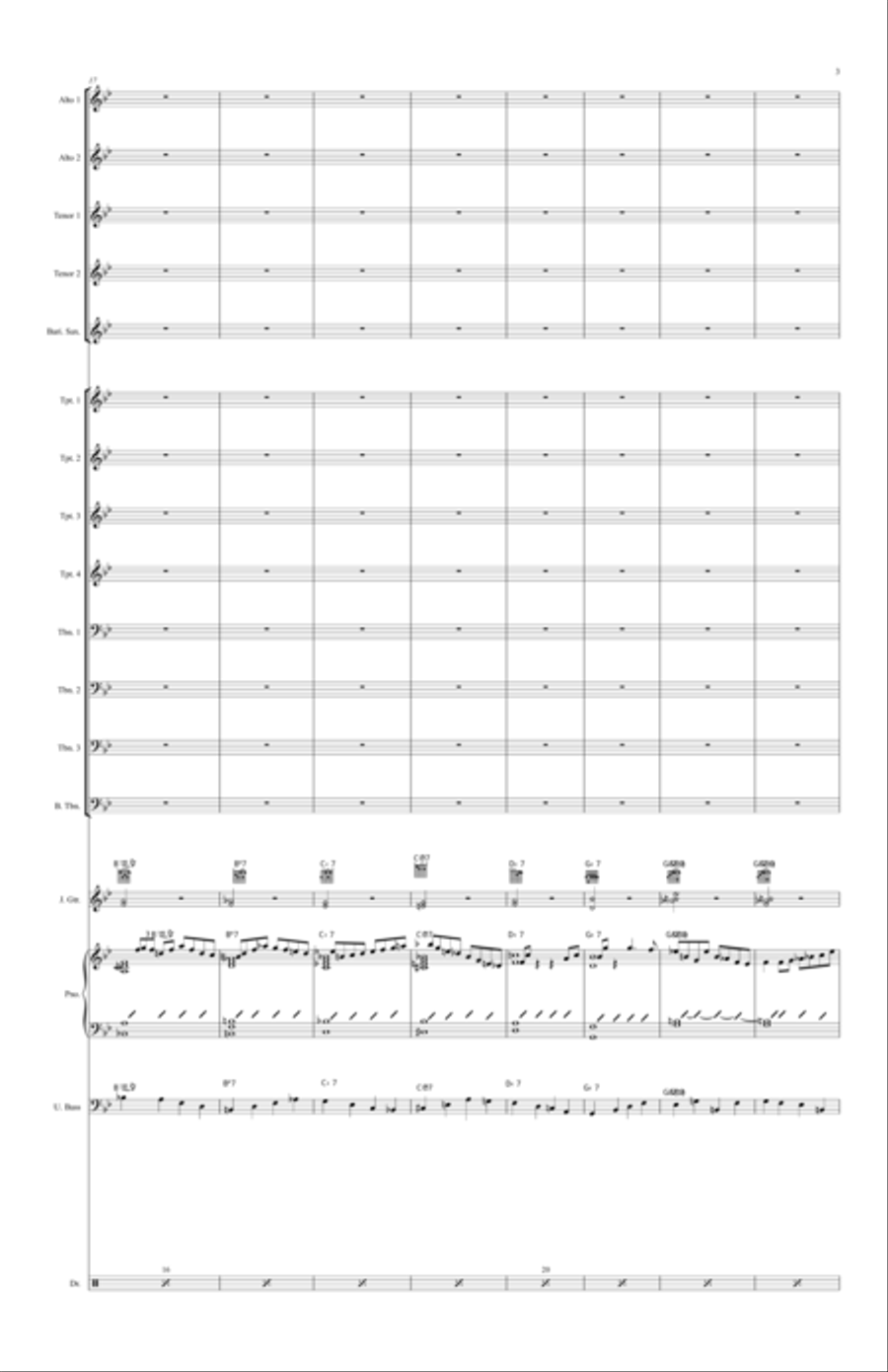 Right Outa' Pocket Jazz Ensemble scores gallery preview page 3