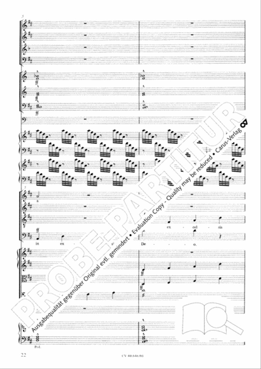 Mass in A Major (2 versions) STB scores gallery preview page 33