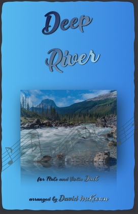 Book cover for Deep River, Gospel Song for Flute and Violin Duet